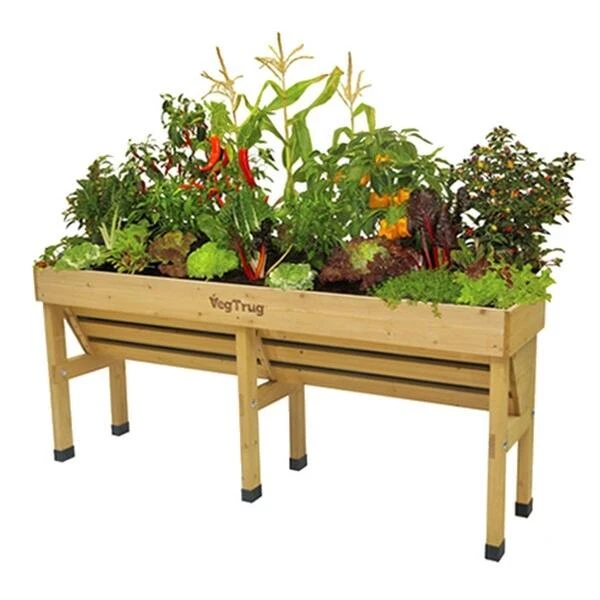 Vegtrug Kweektafel Muurmodel Naturel - 180 Cm 1 Vegtrug Kweektafel Muurmodel Naturel - 180 Cm