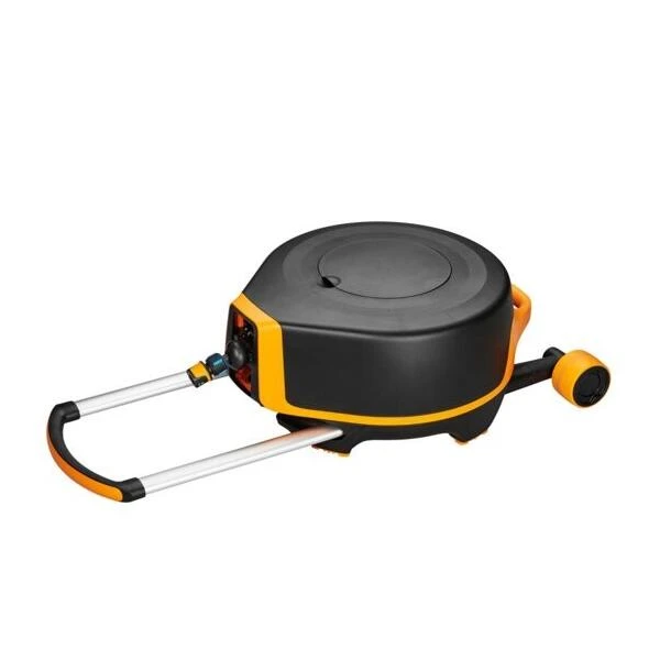 Fiskars Slanghaspel XL Automatisch Op Wielen Incl. 20 M Tuinslang 2 Fiskars Slanghaspel XL Automatisch Op Wielen Incl. 20 M Tuinslang - Afbeelding 2