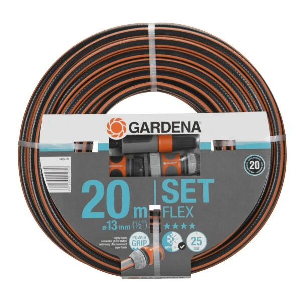 Tuinslang SET GARDENA FLEX Power Grip 20 M Met Toebehoren 1 Tuinslang SET GARDENA FLEX Power Grip 20 M Met Toebehoren