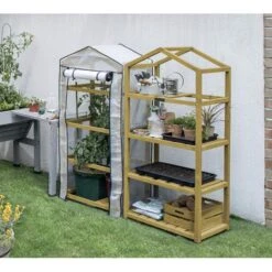Vegtrug Kweekkas Met Houten Frame - 4 Rekken -Gardena Verkoopwinkel kweekkas vegtrug 4 rekken 1625039832 4 600