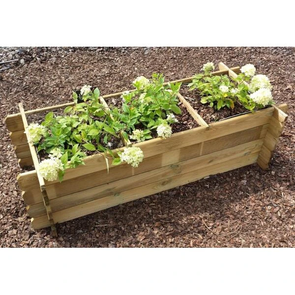 Moestuinbak - Rechthoekig 120 × 40 × 40 Cm 2 Moestuinbak - Rechthoekig 120 × 40 × 40 Cm - Afbeelding 2