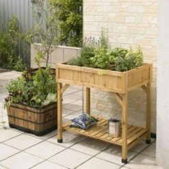 Vegtrug Kruidentafel 58 × 78 × 80 Cm - Naturel -Gardena Verkoopwinkel plantentafel kruidentafel 1540759393 1 600