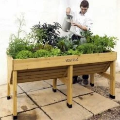 Vegtrug Verhoogde Kweektafel - 180 × 76 × 80 Cm -Gardena Verkoopwinkel vegtrug 180 cm 1484054920 3 600