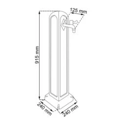 Waterzuil Met Kraan En Aansluiting - Zwart -Gardena Verkoopwinkel waterzuil zwart 1549709948 4 600